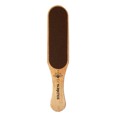 Solomeya Professional Wooden Wide Foot File (black) #100/220