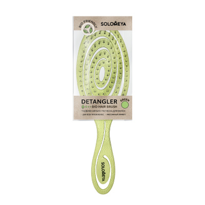 Detangling bio hair brush Green