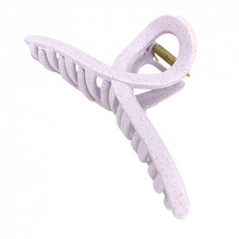 Solomeya Straw Claw Hair Clip Butterfly, Lilac