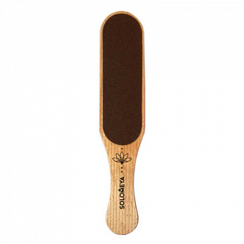 Solomeya Professional Wooden Wide Foot File (black) #100/220