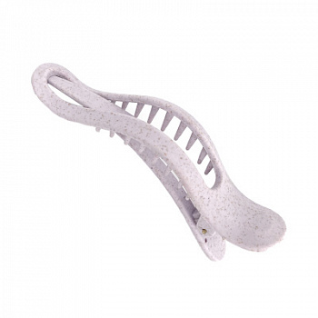 Solomeya Straw Banana Hair Clip, Lilac