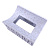 Solomeya Straw Claw Hair Clip Square, Blue