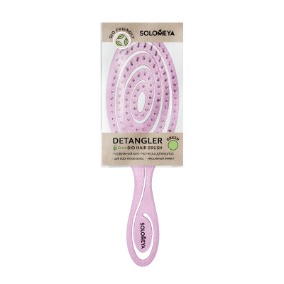Detangling bio hair brush Light pink